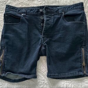 Nasty Pig dark blue jean shorts, size 33
